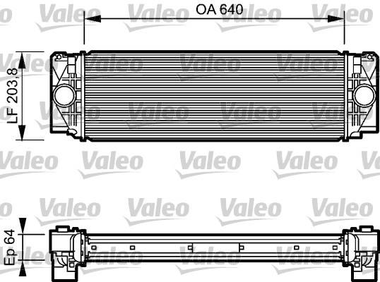 Chłodnica powietrza intercooler VALEO 818732