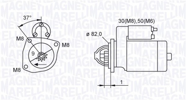 Rozrusznik MAGNETI MARELLI 063721389010