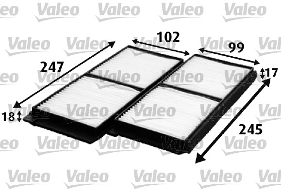 Filtr kabinowy VALEO 715642