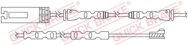 Czujnik zużycia klocków QUICK BRAKE WS 0291 A