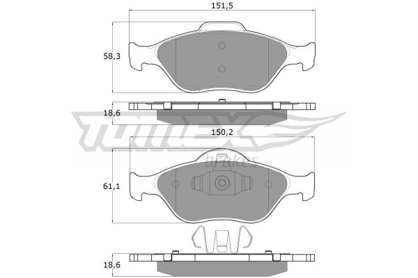 Klocki hamulcowe TOMEX BRAKES TX 12-55