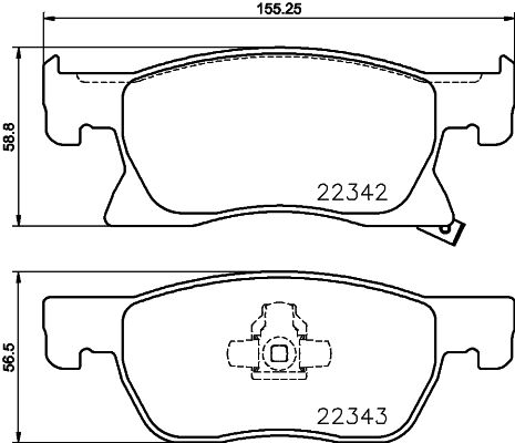 Klocki hamulcowe HELLA 8DB 355 024-771