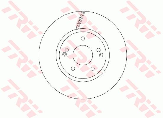 Tarcza hamulcowa TRW DF6804
