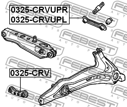 Wahacz zawieszenia koła FEBEST 0325-CRV