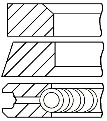 Pierścienie tłokowe GOETZE ENGINE 08-427500-00