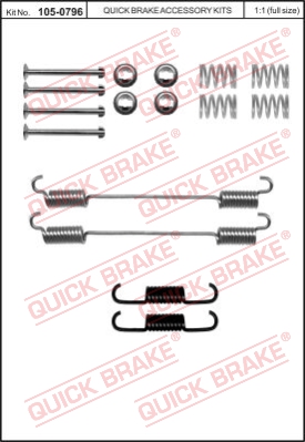 Zestaw dodatków do szczęk hamulcowych QUICK BRAKE 105-0796