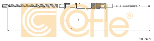 Linka hamulca ręcznego COFLE 10.7409
