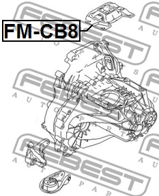 Poduszka silnika FEBEST FM-CB8