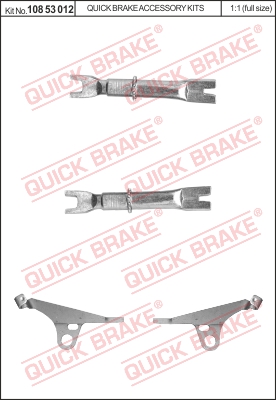 Regulacja szczęk hamulcowych QUICK BRAKE 108 53 012
