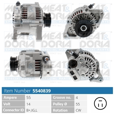 Alternator MEAT & DORIA 5540839