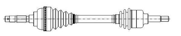Półoś napędowa METELLI 17-1209