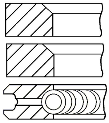 Pierścienie tłokowe GOETZE ENGINE 08-170700-10