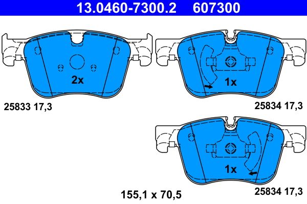 Klocki hamulcowe ATE 13.0460-7300.2