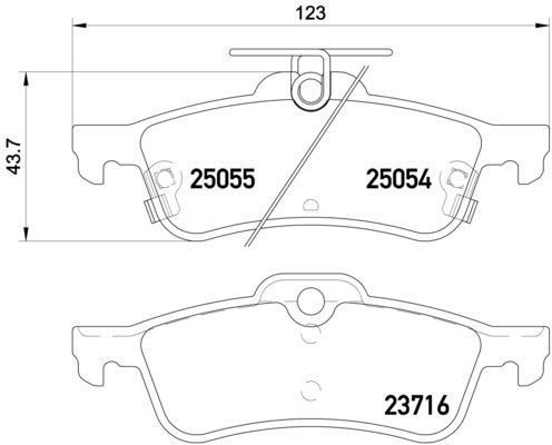 Klocki hamulcowe BREMBO P 28 070