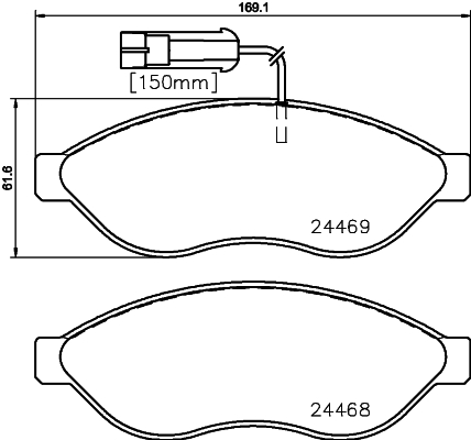 Klocki hamulcowe HELLA 8DB 355 020-661