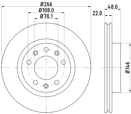 Tarcza hamulcowa HELLA PAGID 8DD 355 120-541