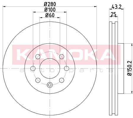 Tarcza hamulcowa KAMOKA 103258