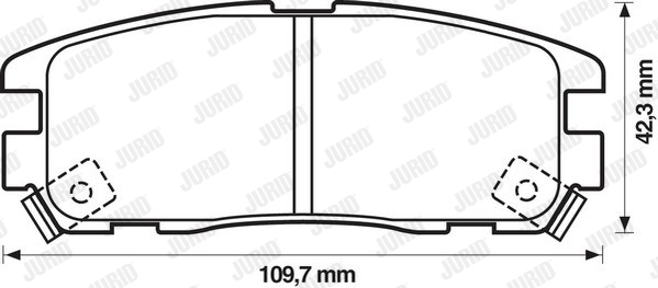 Klocki hamulcowe JURID 572221J