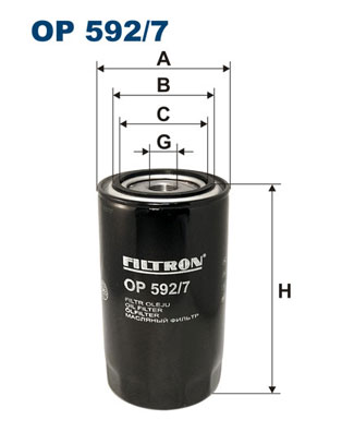 Filtr oleju FILTRON OP592/7