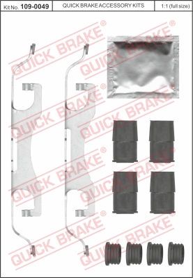 Zestaw akcesoriów montażowych  klocków hamulcowych QUICK BRAKE 109-0049