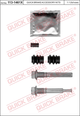 Zestaw tulei prowadzących zacisk hamulca QUICK BRAKE 113-1461X