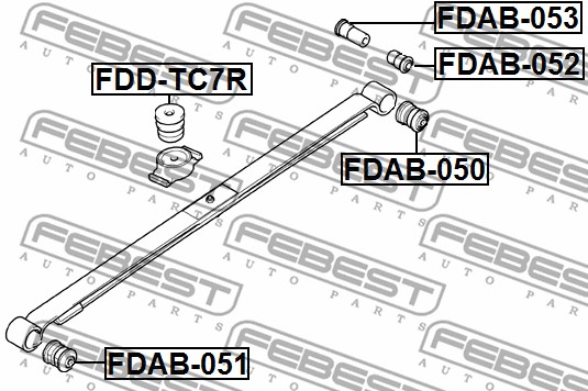 Tuleja wahacza FEBEST FDAB-050