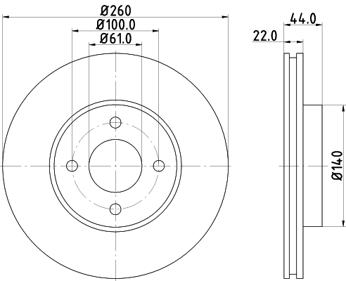 Tarcza hamulcowa HELLA 8DD 355 118-291