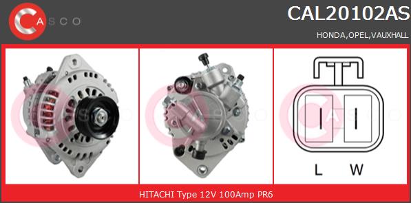 Alternator CASCO CAL20102AS