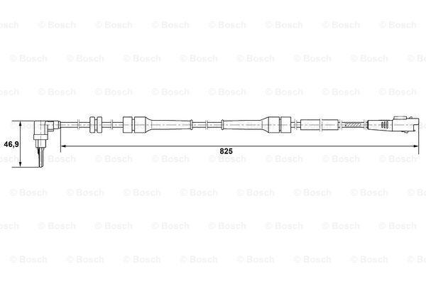 Czujnik ABS BOSCH 0 265 007 083