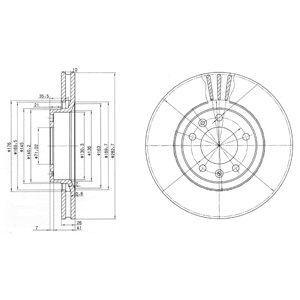 Tarcza hamulcowa DELPHI BG2688
