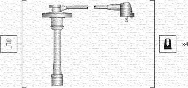 Przewody zapłonowe MAGNETI MARELLI 941318111188