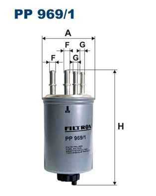 Filtr paliwa FILTRON PP969/1