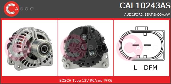 Alternator CASCO CAL10243AS