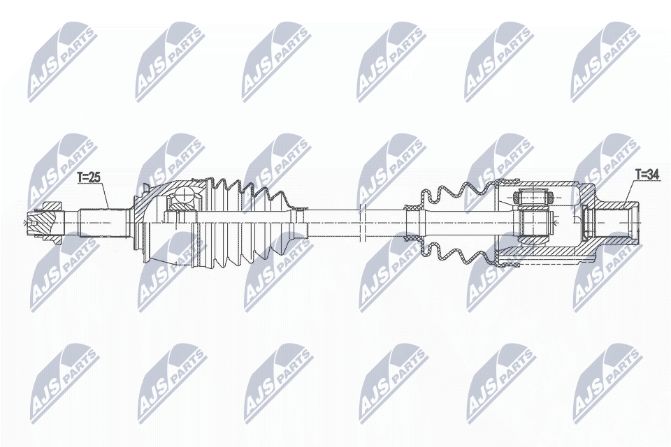Wał napędowy NTY NPW-PL-147