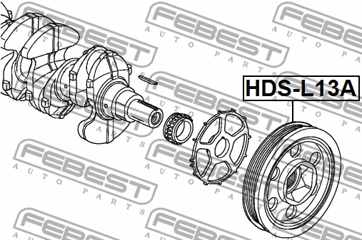Koło pasowe wału korbowego FEBEST HDS-L13A