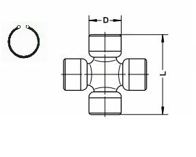 Łącznik wału napędowego SPIDAN U 220