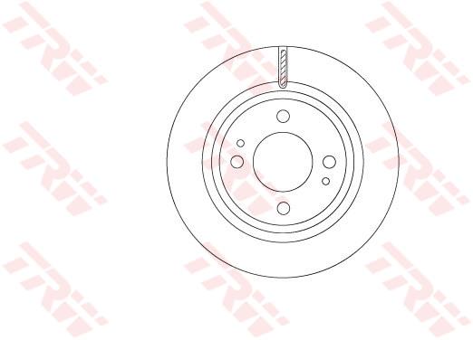 Tarcza hamulcowa TRW DF6908