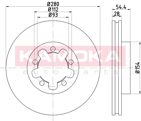 Tarcza hamulcowa KAMOKA 103272