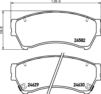 Klocki hamulcowe HELLA 8DB 355 013-761