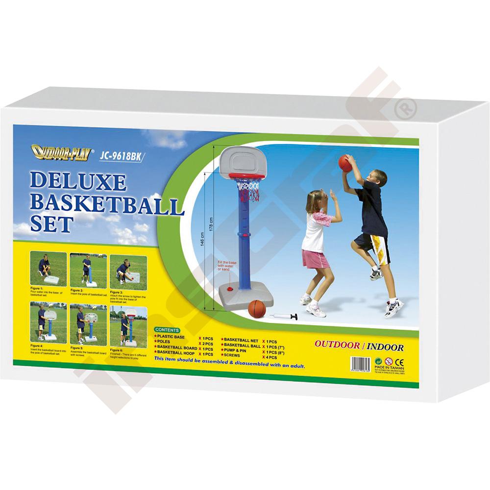 OUTDOOR-PLAY Deluxe Kinder Basketballkorb-Set JC-9618BK