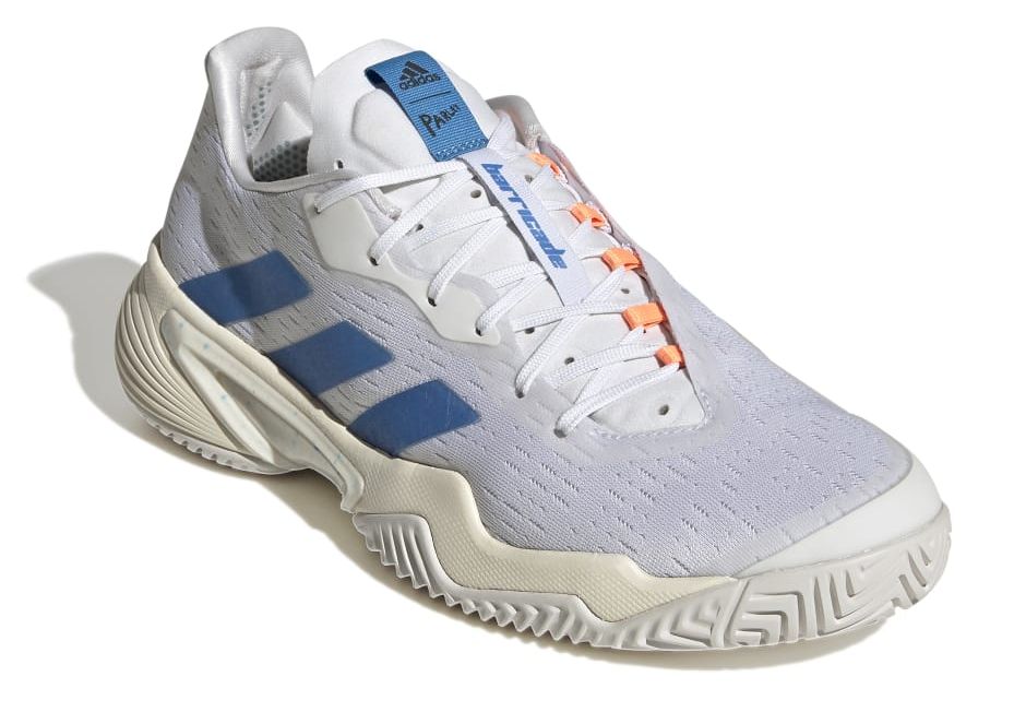 Męskie buty tenisowe Adidas Barricade M Parley - cloud white/pulse  blue/mint ton | Strefa Tenisa | Sklep Tenisowy