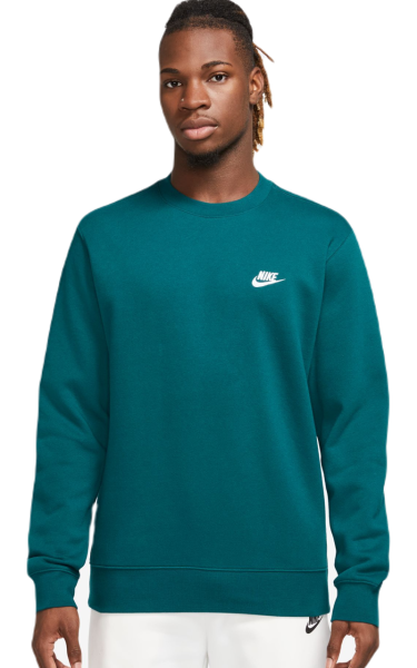 Men s Jumper Nike Swoosh Club Crew geode teal white