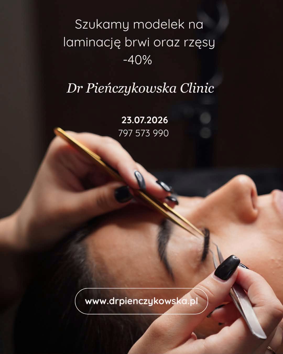 Wynajmę pokój zabiegowy w Dr Pieńczykowska Clinic w Ełku.
Oferuję do wynajęcia komfortowy, estetyczny i w pełni przygotowany pokój zabiegowy, idealny dla stylistki paznokci, stylistki brwi i rzęs, linergistki lub kosmetologa.