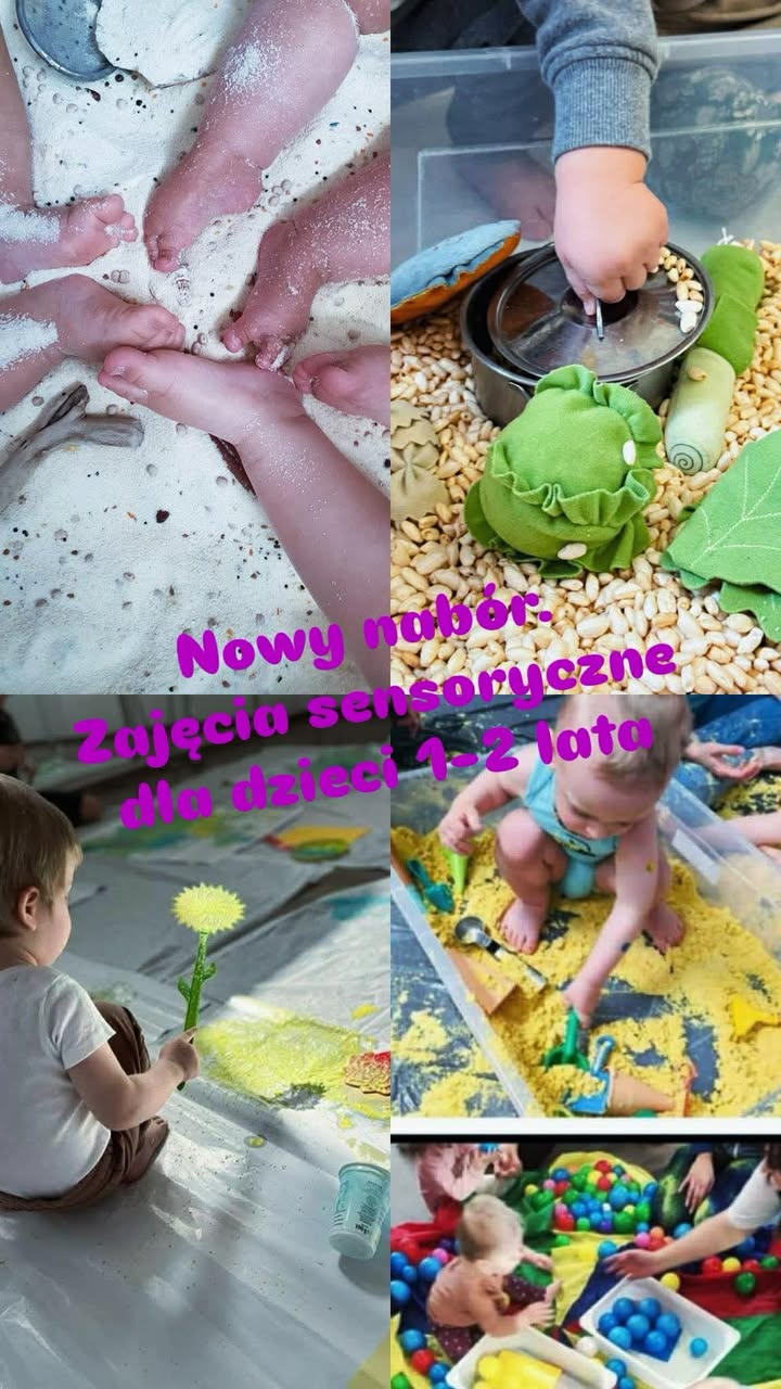 Czeka Was żłobek od września? 💛
To idealny moment, aby rozpocząć zajęcia sensomotoryczne!
Pomóż swojemu dziecku łagodnie wejść w nowy etap, wspierając jego rozwój, emocje i adaptację poprzez zabawę i doświadczanie.

👶 Zajęcia dla maluchów w wieku 1–2 lat (z rodzicem)
🎶 Śpiewanki, wierszyki, masażyki i zabawa sensoryczna 🎶

Zapraszamy na wyjątkowe spotkania wspierające rozwój najmłodszych dzieci w atmosferze bliskości, ruchu i radosnej zabawy!

To czas wspólnej radości i pierwszych doświadczeń w grupie.

W programie:

✨ Śpiewanki i rymowanki – proste piosenki i wierszyki rozwijające mowę, pamięć słuchową i poczucie rytmu

👐 Wierszyki-masażyki – stymulujące zmysły w relacji z rodzicem

🚶‍♀️ Zabawy ruchowe – rozwijające dużą motorykę (turlanie, wspinanie, czołganie, tory przeszkód, maty i dyski sensoryczne)

🤝 Zabawy w grupie – nauka współdziałania, dzielenia przestrzeni i obserwacji innych dzieci

🌾 Sensoryczne przesypywanie ziaren – eksploracja kuwet sensorycznych (ryż, kasza, fasola), które:
– stymulują zmysł dotyku
– rozwijają małą motorykę i koordynację ręka–oko
– wyciszają i wspierają koncentrację
– dają dziecku poczucie sprawczości i radości z odkrywania świata
Zabawy ruchowe inspirowane metodą Weroniki Sherborne wspierają rozwój motoryki dużej, świadomość ciała i przestrzeni oraz relację z opiekunem.

👶 Zajęcia odbywają się w kameralnych grupach, co sprzyja poczuciu bezpieczeństwa i spokojnej atmosferze.

📅 Spotkania raz w tygodniu – w każdy poniedziałek o godz. 10:15
⏱ Czas trwania: 60 minut
💰 Koszt karnetu: 180 zł
📍 SensRelacja - Przestrzeń Rozwoju Dziecka.
ul. Roosevelta 1/6, Ełk
📞 886 017 687
📱 FB: SensRelacja
📸 IG: sensrelacja.elk

#żłobekełk #adaptacjaełk #rozwójdziecka #sensoryka #integracjasensoryczna #zajęciadladzieci #maluchyełk