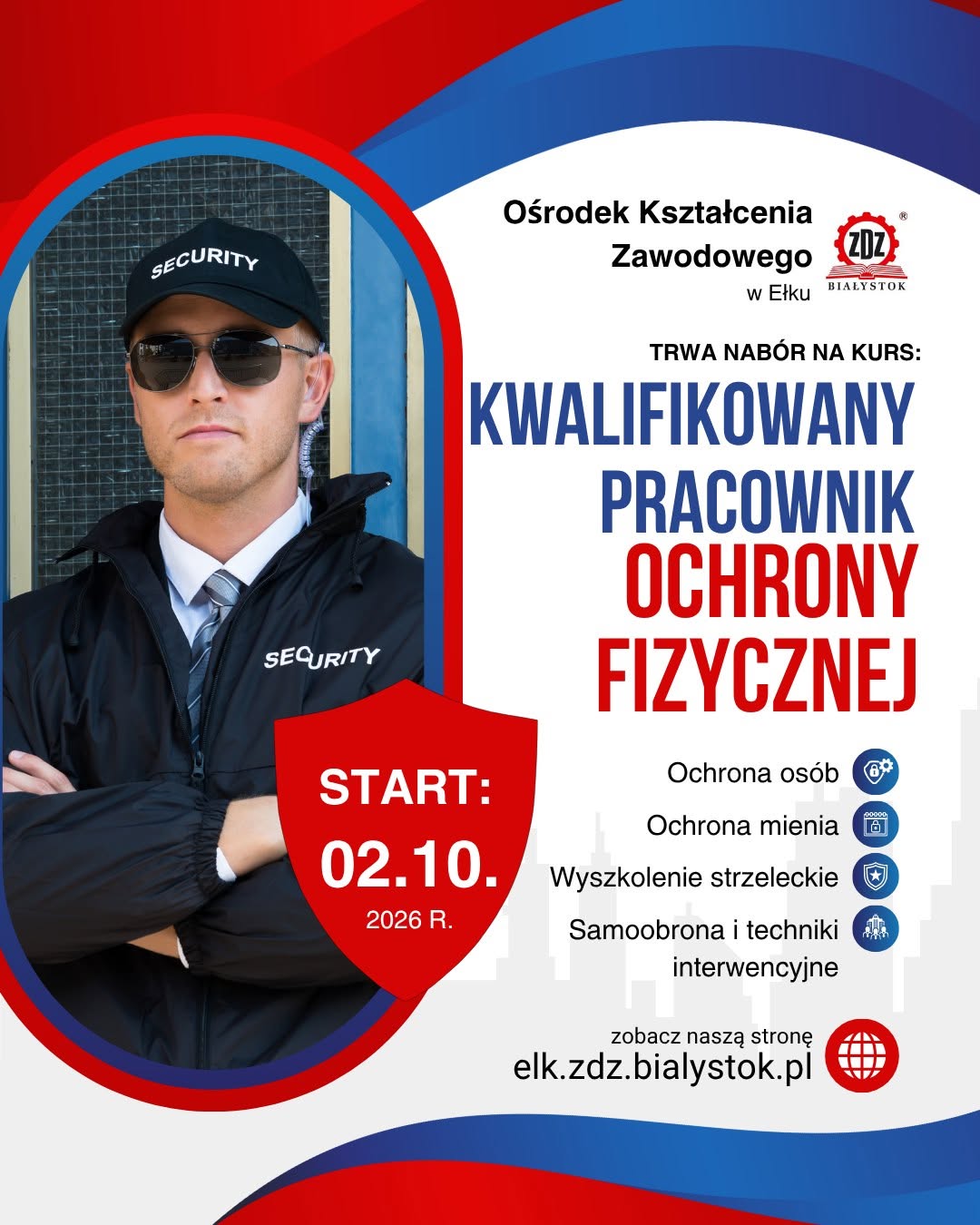 🛡️ Może ktoś z Was szuka nowych możliwości? Przesyłam dalej — trwa nabór na kurs kwalifikowanego pracownika ochrony. Może akurat ktoś z Was będzie zainteresowany 😊