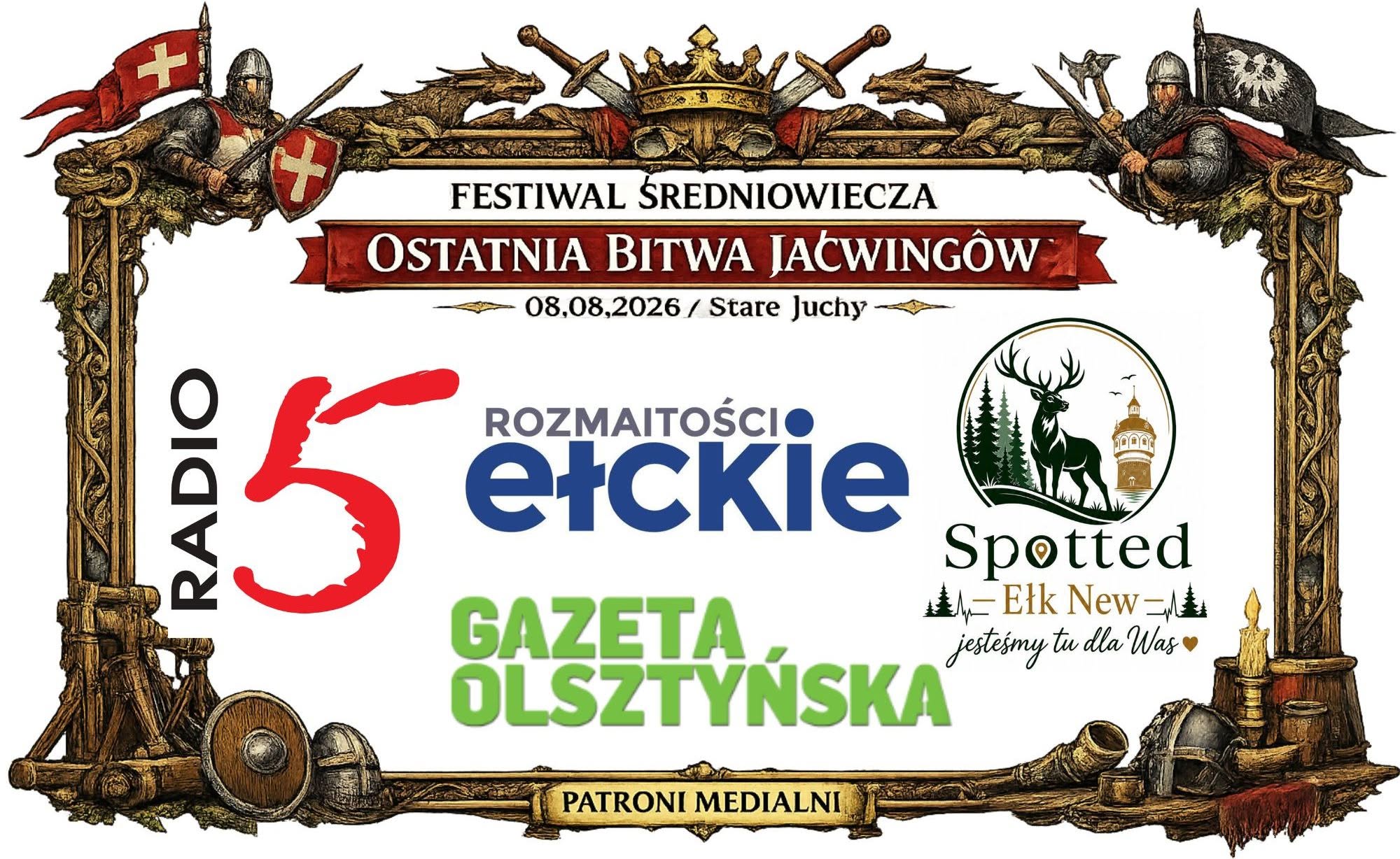 Radio 5 
Gazeta Olsztyńska 
Rozmaitości Ełckie 
@liderzy wśród fanów
with a Facebook Post: https://www.facebook.com/events/1544066954109852/permalink/1545666773949870/