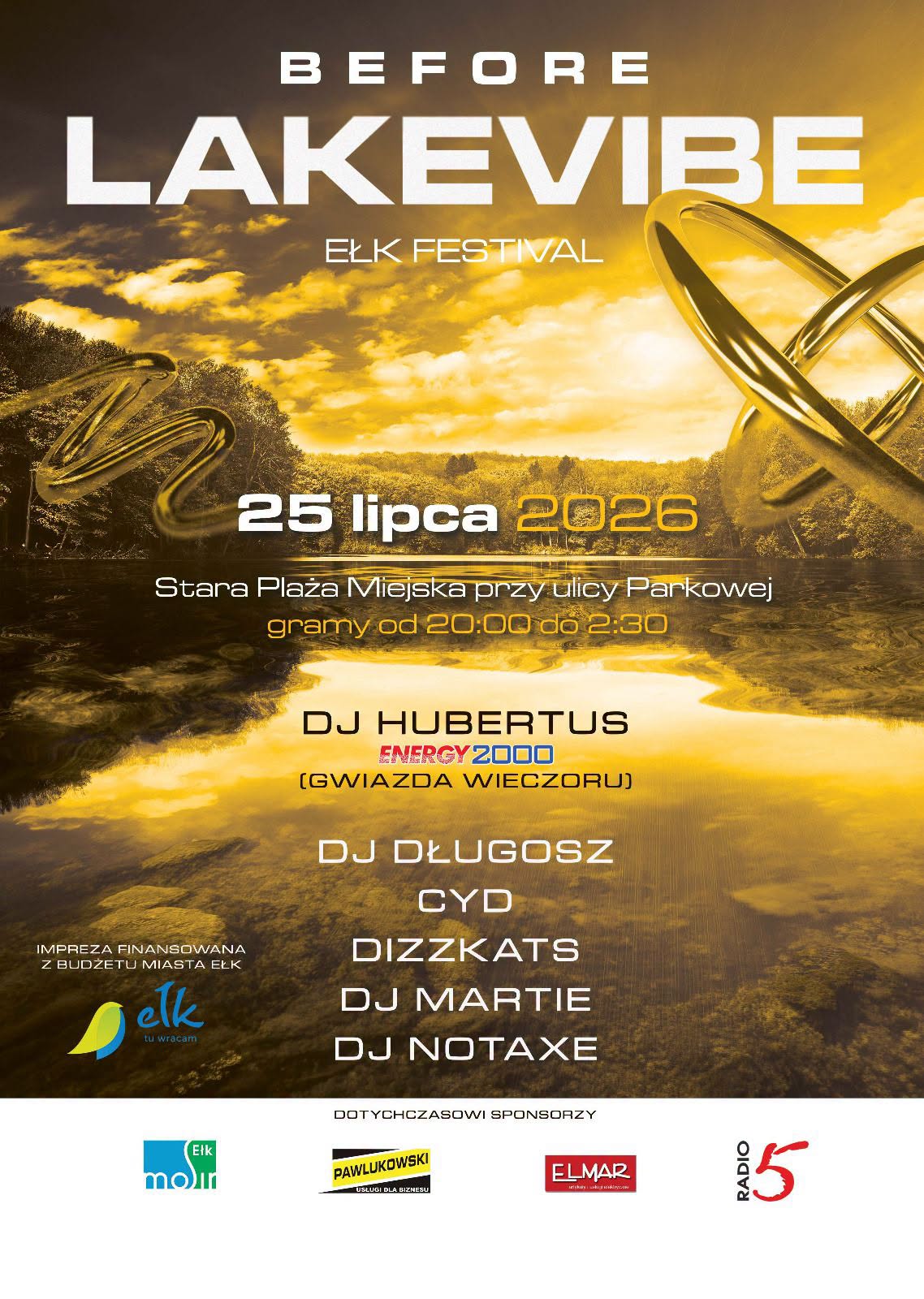 Przedsmak LakeVibe Festival Ełk już w sobotę 🚨
Plaża miejska ul. Parkowa