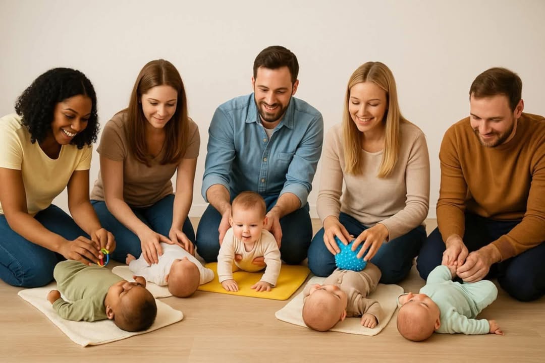 👶✨ Zajęcia wspierające rozwój sensomotoryczny niemowląt ✨👶
Szukasz wartościowych zajęć dla swojego maluszka? Chcesz świadomie wspierać jego rozwój i jednocześnie budować jeszcze silniejszą więź? 💛
Zapraszamy na wyjątkowe warsztaty, podczas których skupiamy się na stymulacji trzech kluczowych zmysłów:
👉 przedsionkowego
👉 proprioceptywnego
👉 dotyku

Dzięki przemyślanej strukturze zajęć:
👶 dziecko poznaje swoje ciało i utrwala prawidłowe wzorce ruchowe
👩‍👧 rodzic zyskuje pewność w swojej roli i pogłębia relację z maluchem
To nie są zwykłe zajęcia — to praktyczna wiedza i narzędzia, które wykorzystasz każdego dnia!
Zabawy, które poznasz, z łatwością przeniesiesz do domu 🏡

🎈 W programie: zabawy ruchowe, śpiew, masażyki, wspólna aktywność i mnóstwo radości!

📅 Kiedy? W każdy wtorek
⏰ Czas trwania: 50 minut
👶 Grupy wiekowe:
• Turlaki (3–6 miesięcy) – 12:00
• Czworaki (7–10 miesięcy) – 10:45
• Tuptaki (11–18 miesięcy) – 13:00
(z elementami logosensoryki i zabaw sensorycznych)

Zajęcia odbywają się w SensRelacja - Przestrzeń Rozwoju Dziecka.
ul. Roosevelta 1/6, Ełk 
Kontakt tel. 886 017 687