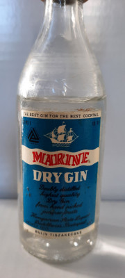 50 Letnia- Marine Dry Gin 30ml- lata 70 XX wieku Kolekcjonerska