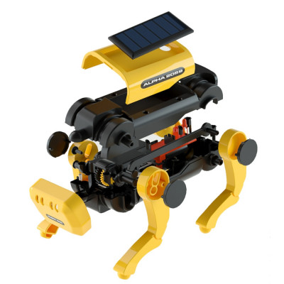 Zabawka mechaniczny solarny elektryczny pies, edukacyjna zabawka robot